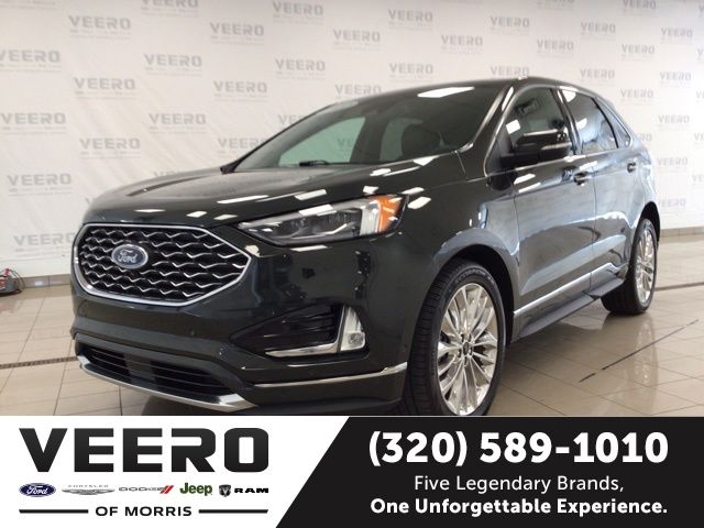 Forged Green Metallic 2022 Ford Edge SUV / Crossover All-Wheel Drive 8-Speed Automatic