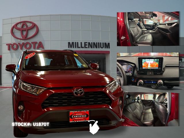 Red (Ruby Flare Pearl) 2021 Toyota RAV4 XLE Premium AWD SUV / Crossover All-Wheel Drive 8-Speed Automatic