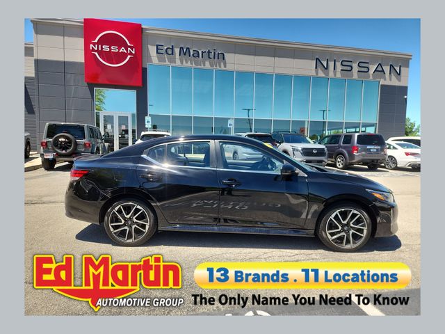 Super Black 2025 Nissan Sentra Sedan Front-Wheel Drive Continuously Variable Transmission