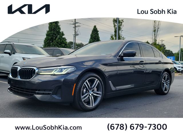 Gray (Dark Graphite Metallic) 2021 BMW 5 Series Sedan Rear-Wheel Drive 8-Speed Automatic