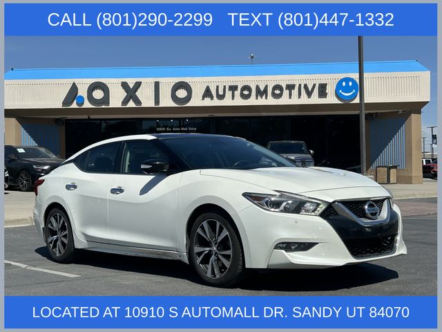 Pearl White 2017 Nissan Maxima Sedan Front-Wheel Drive Continuously Variable Transmission