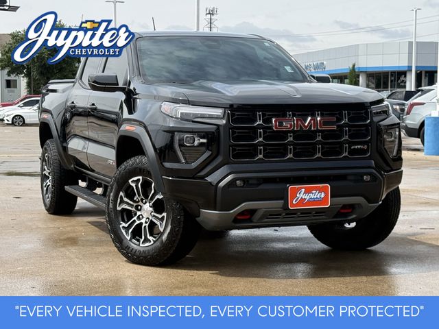 Onyx Black 2023 GMC Canyon AT4 Crew Cab 4WD Pickup Truck Four-Wheel Drive 8-Speed Automatic