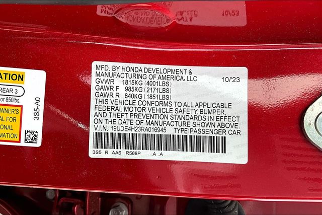 Used 2024 Acura Integra Base 4D Hatchback