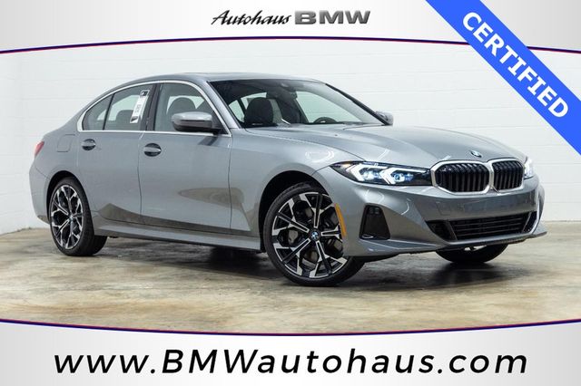 Gray (Skyscraper Grey Metallic) 2025 BMW 3 Series Sedan All-Wheel Drive 8-Speed Automatic