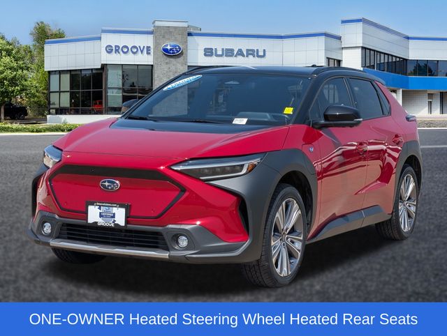 Elemental Red Pearl 2-Tone 2024 Subaru Solterra SUV / Crossover All-Wheel Drive 1-Speed Automatic