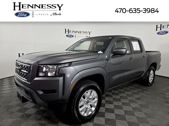 Gray (Gun Metallic) 2023 Nissan Frontier SV Crew Cab 4WD Pickup Truck Four-Wheel Drive 9-Speed Automatic