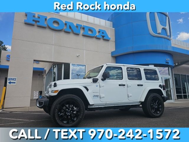 Bright White Clearcoat 2024 Jeep Wrangler 4xe SUV / Crossover Four-Wheel Drive 8-Speed Automatic