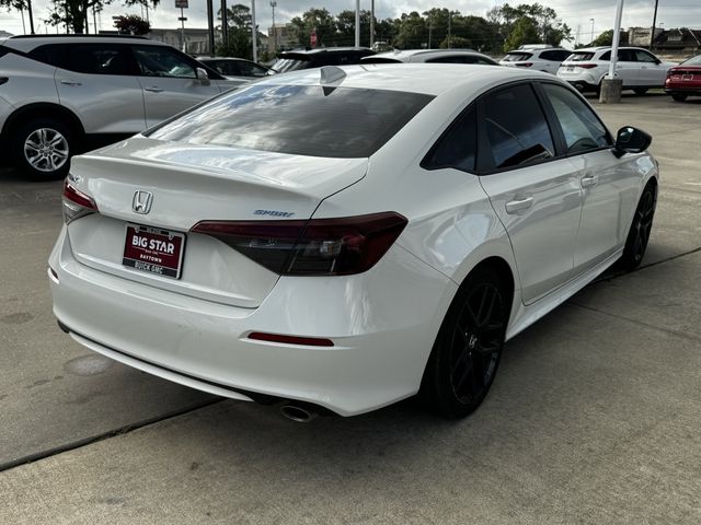 2025 Honda Civic Sport White at Shottenkirk Kia Fort Bend