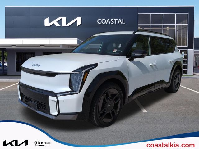 Snow White Pearl 2024 Kia EV9 GT-Line AWD SUV / Crossover All-Wheel Drive 1-Speed Automatic