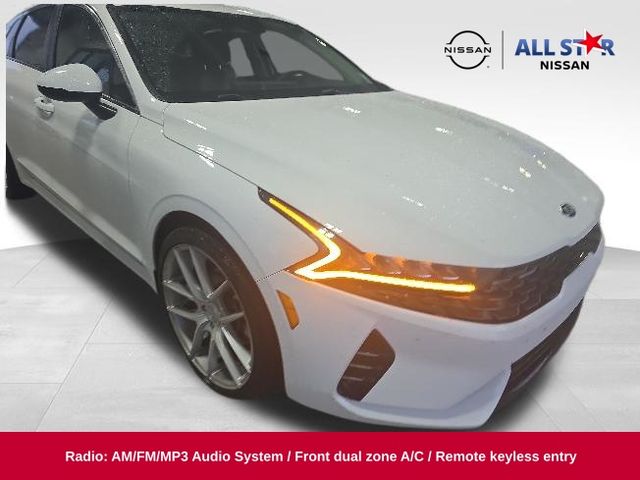 Glacial White Pearl 2021 Kia K5 LXS FWD Sedan Front-Wheel Drive 8-Speed Automatic