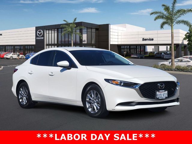 Snowflake White Pearl 2025 Mazda MAZDA3 Sedan Front-Wheel Drive 6-Speed Automatic