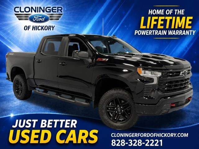 Black 2023 Chevrolet Silverado 1500 Pickup Truck Four-Wheel Drive Automatic