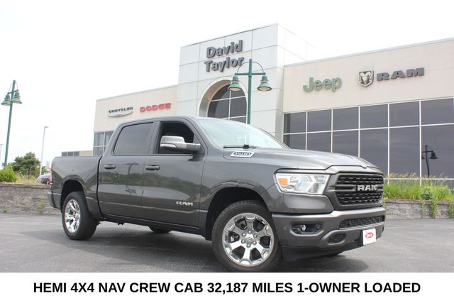 Gray (Granite Crystal Metallic Clearcoat) 2022 RAM 1500 Pickup Truck Four-Wheel Drive 8-Speed Automatic