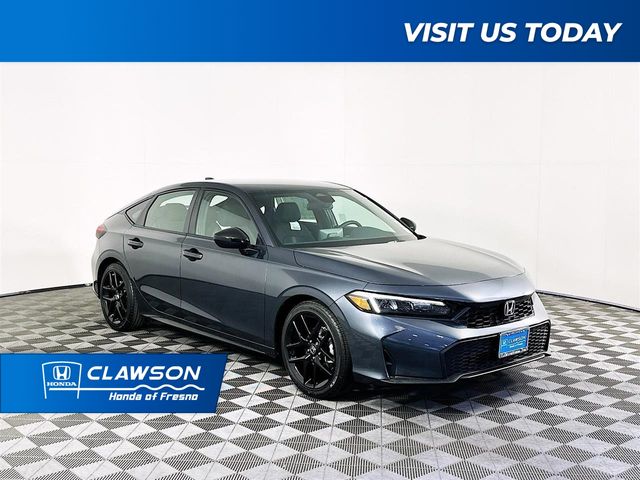 Meteorite Gray Metallic 2026 Honda Civic Hatchback Hatchback Front-Wheel Drive Continuously Variable Transmission