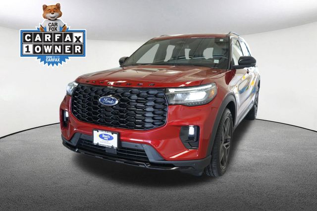 Red Metallic 2025 Ford Explorer SUV / Crossover All-Wheel Drive Automatic