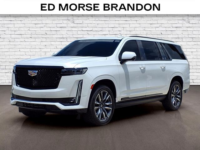 Crystal White Tricoat 2023 Cadillac Escalade ESV SUV / Crossover Four-Wheel Drive Automatic