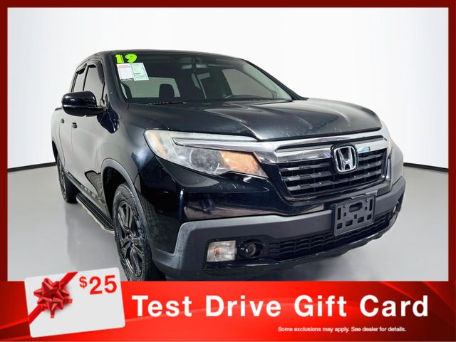 Black 2019 Honda Ridgeline Pickup Truck All-Wheel Drive 6-Speed Automatic