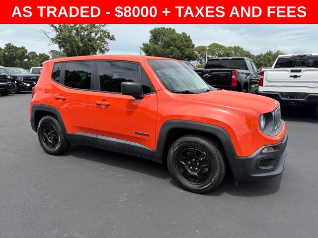 Orange 2016 Jeep Renegade SUV / Crossover Front-Wheel Drive 9-Speed Automatic