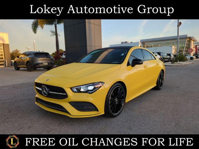 Sun Yellow 2020 Mercedes-Benz CLA 250 FWD Coupe Front-Wheel Drive 7-Speed Automatic