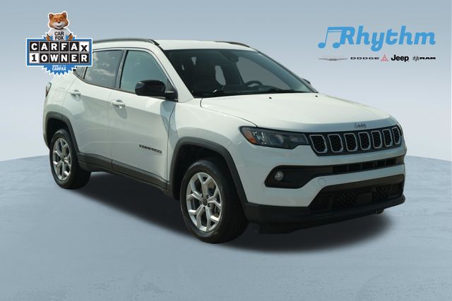 Bright White Clearcoat 2025 Jeep Compass SUV / Crossover Four-Wheel Drive 8-Speed Automatic