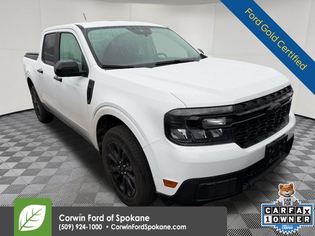 Oxford White 2024 Ford Maverick XLT SuperCrew AWD Pickup Truck All-Wheel Drive 8-Speed Automatic