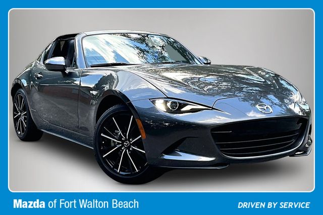 Machine Gray Metallic 2024 Mazda MX-5 Miata Convertible Rear-Wheel Drive 6-Speed Manual