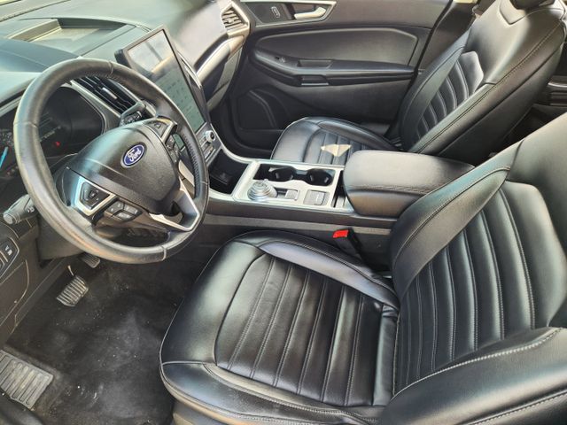 2022 Star White Metallic Tri-Coat Ford Edge SEL AWD SUV