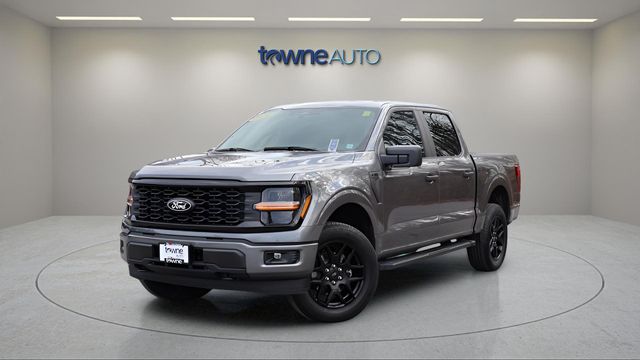 Gray Metallic 2024 Ford F-150 STX SuperCrew 4WD Pickup Truck Four-Wheel Drive Automatic