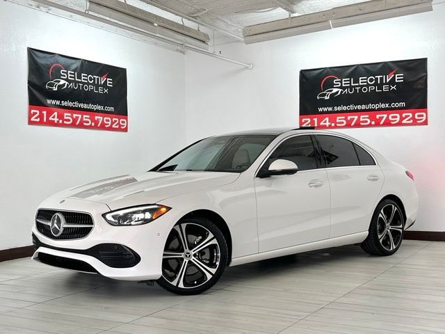 White 2025 Mercedes-Benz C-Class C 300 RWD Sedan Rear-Wheel Drive 9-Speed Automatic