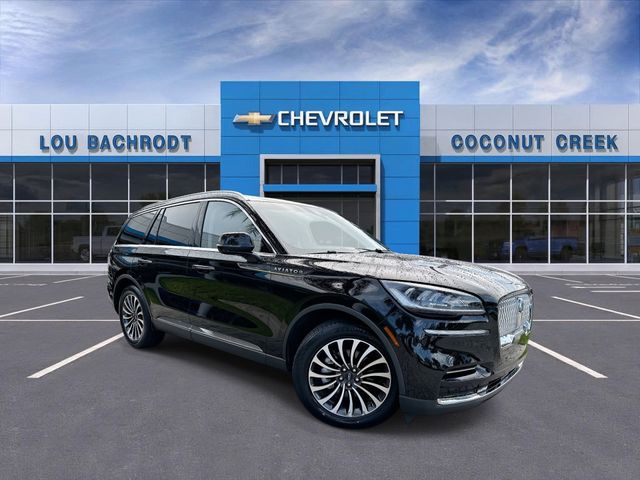 Black Metallic 2023 Lincoln Aviator SUV / Crossover Rear-Wheel Drive Automatic