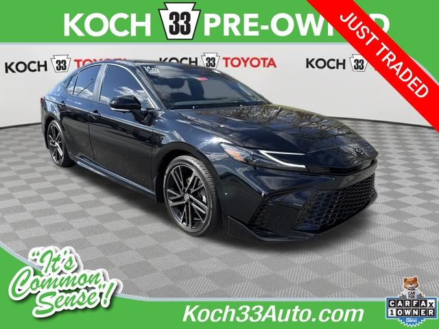 Midnight Black Metallic 2025 Toyota Camry XSE FWD Sedan Front-Wheel Drive Continuously Variable Transmission