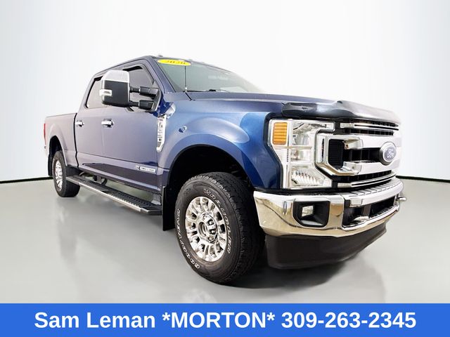 Velocity Blue Metallic 2020 Ford F-250 Super Duty XLT Crew Cab 4WD Pickup Truck Four-Wheel Drive Automatic