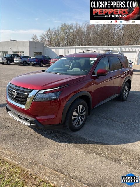Red (Scarlet Ember Tintcoat) 2025 Nissan Pathfinder SUV / Crossover All-Wheel Drive 9-Speed Automatic