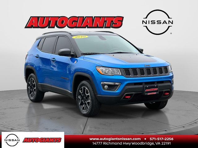 Laser Blue Pearlcoat 2019 Jeep Compass Trailhawk 4WD SUV / Crossover Four-Wheel Drive 9-Speed Automatic