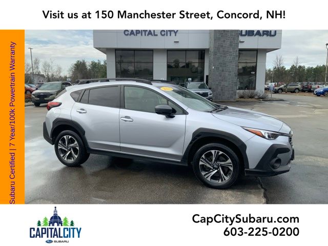Ice Silver Metallic 2024 Subaru Crosstrek Premium AWD SUV / Crossover All-Wheel Drive Continuously Variable Transmission