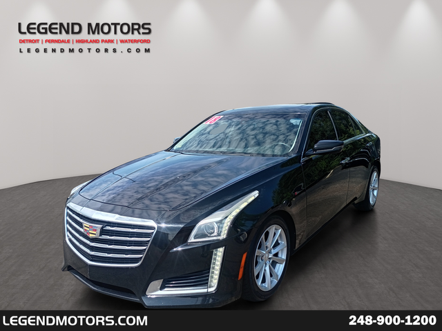 Stellar Black Metallic 2018 Cadillac CTS Sedan All-Wheel Drive 8-Speed Automatic