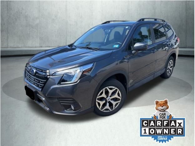 Magnetite Gray Metallic 2023 Subaru Forester Premium Crossover AWD SUV / Crossover All-Wheel Drive Continuously Variable Transmission