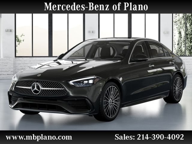 Gray (Graphite Grey Metallic) 2026 Mercedes-Benz C-Class Sedan All-Wheel Drive 9-Speed Automatic