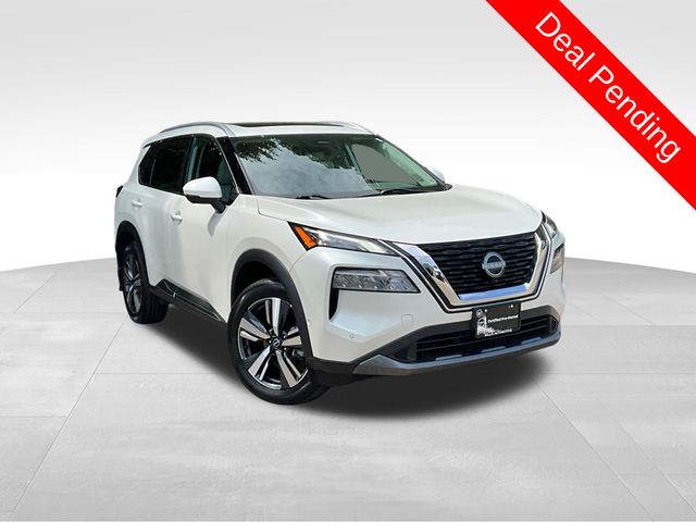 Pearl White Tricoat 2023 Nissan Rogue SUV / Crossover All-Wheel Drive Continuously Variable Transmission