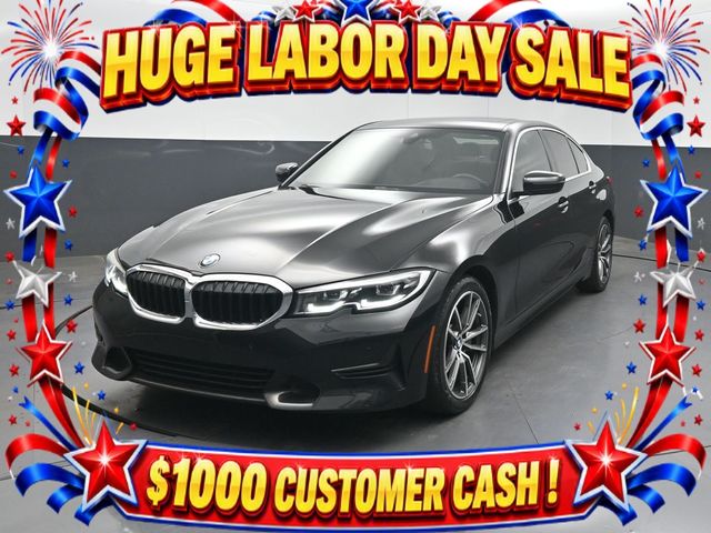 Black Sapphire Metallic 2020 BMW 3 Series Sedan Rear-Wheel Drive 8-Speed Automatic