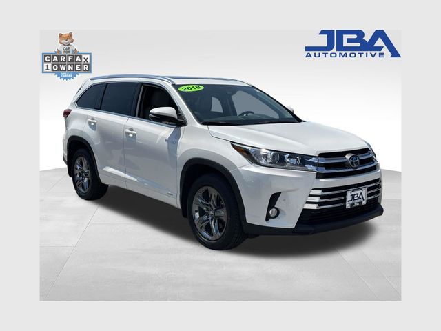White (Blizzard Pearl) 2018 Toyota Highlander Hybrid SUV / Crossover All-Wheel Drive Continuously Variable Transmission