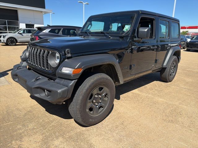 Black Clearcoat 2025 Jeep Wrangler Sport 4-Door 4WD SUV / Crossover Four-Wheel Drive 8-Speed Automatic