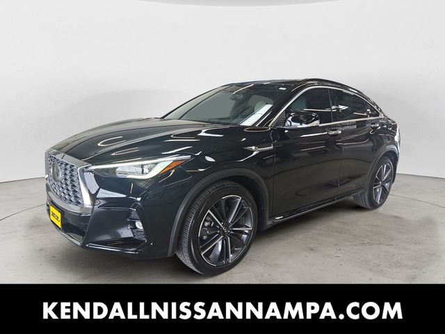 Black Obsidian 2023 INFINITI QX55 SUV / Crossover All-Wheel Drive Continuously Variable Transmission