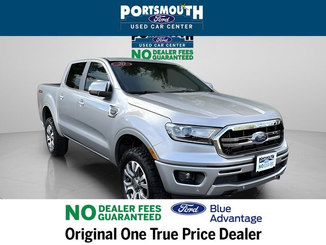 Iconic Silver Metallic 2020 Ford Ranger Lariat SuperCrew 4WD Pickup Truck Four-Wheel Drive Automatic