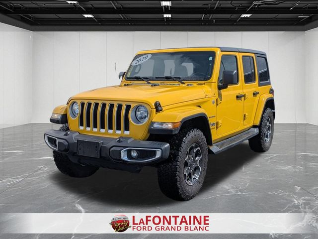 Baja Yellow Clearcoat 2020 Jeep Wrangler Unlimited Sahara 4WD SUV / Crossover Four-Wheel Drive 8-Speed Automatic