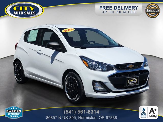 Summit White 2022 Chevrolet Spark LS FWD Hatchback Front-Wheel Drive Continuously Variable Transmission