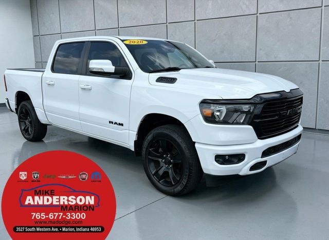 Bright White Clearcoat 2020 RAM 1500 Pickup Truck Four-Wheel Drive 8-Speed Automatic