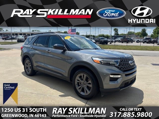 Gray Metallic 2023 Ford Explorer SUV / Crossover All-Wheel Drive Automatic