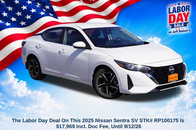 White (Fresh Powder) 2025 Nissan Sentra Sedan Front-Wheel Drive Continuously Variable Transmission