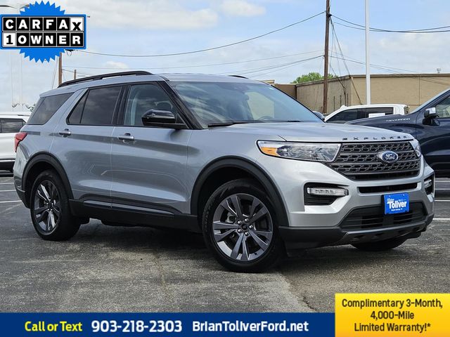 Iconic Silver Metallic 2023 Ford Explorer XLT RWD SUV / Crossover Rear-Wheel Drive Automatic